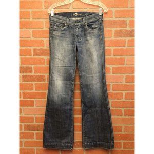 7 for all Mankind Dojo Jeans The Lexie Women's size 27 flare wide leg 7 pockets